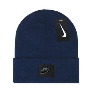 Nike Navy Blue Cap Cuffed Beanie Adult One Size Fits Most